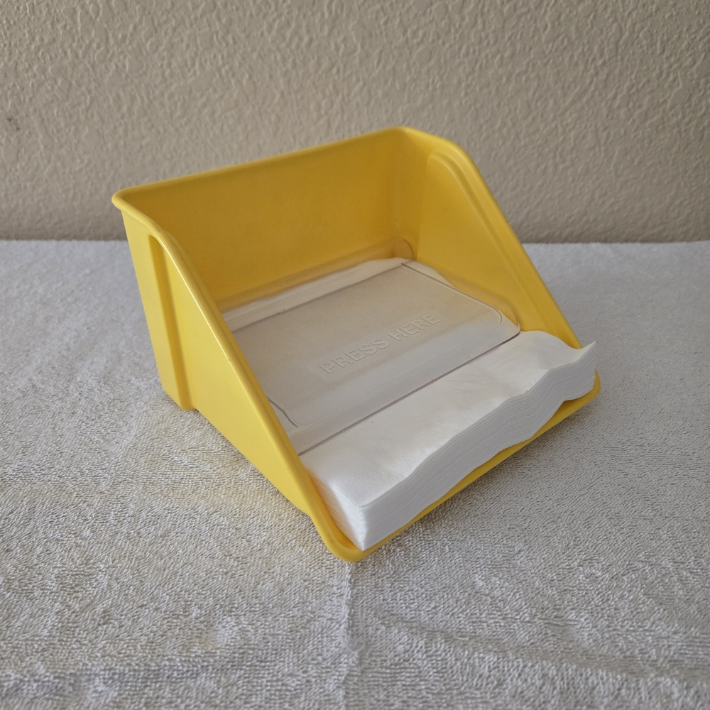 Tupperware Yellow Napkin Holder